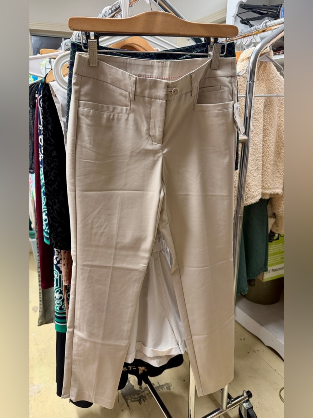 Kenar Women's Lightweight Straight Leg Khaki Pants - NWT